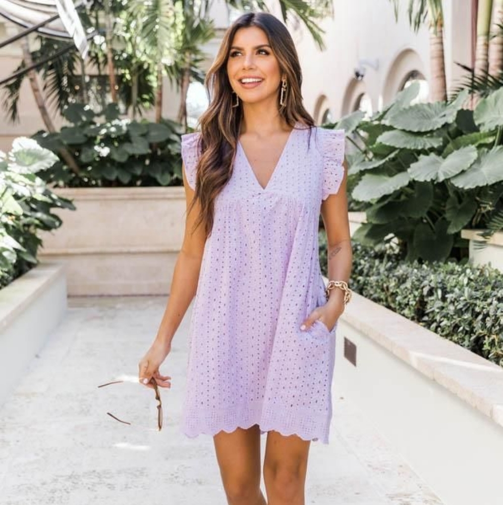 You found my heart lilac lace dress romper